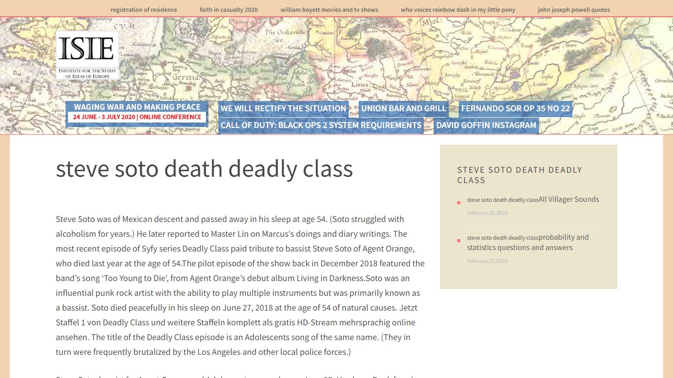 steve soto death deadly class - Ideas of Europe